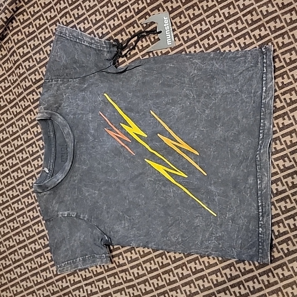 Mini Munster 12/18 t shirt lightening NWT new with tag short sleeve shirt